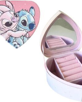 Joyero corazón Stitch y Angel