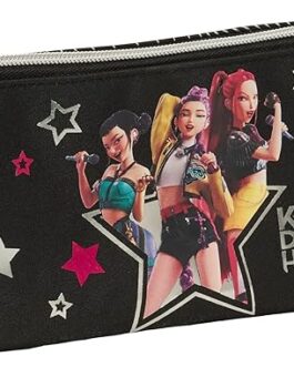 Estuche triple negro K pop Demon hunters