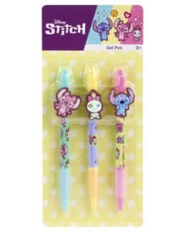 Pack 3 bolígrafos borrables personajes Stitch