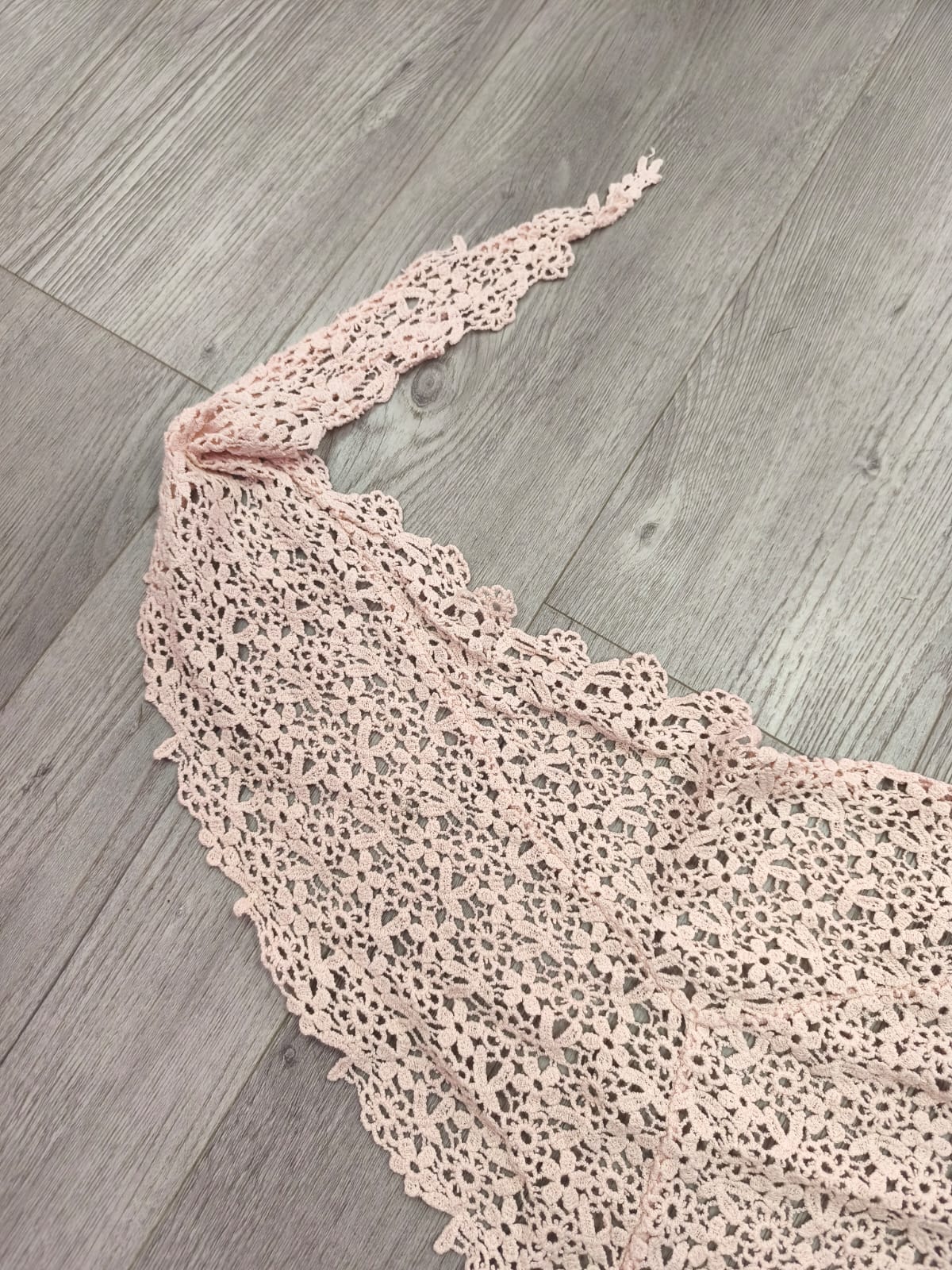 Pañoleta crochet flores - Imagen 2