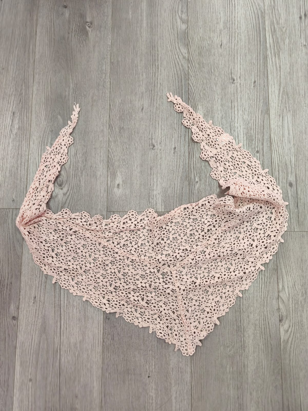Pañoleta crochet flores - Imagen 4