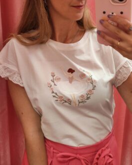 Camiseta bailarina encaje