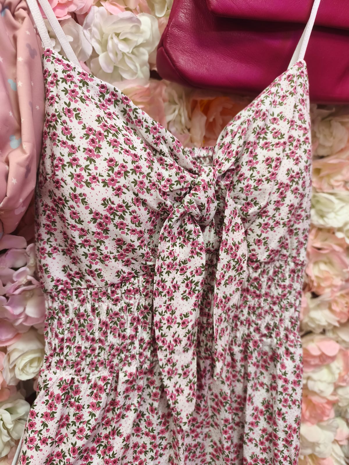 Vestido florecitas lazada - Imagen 3