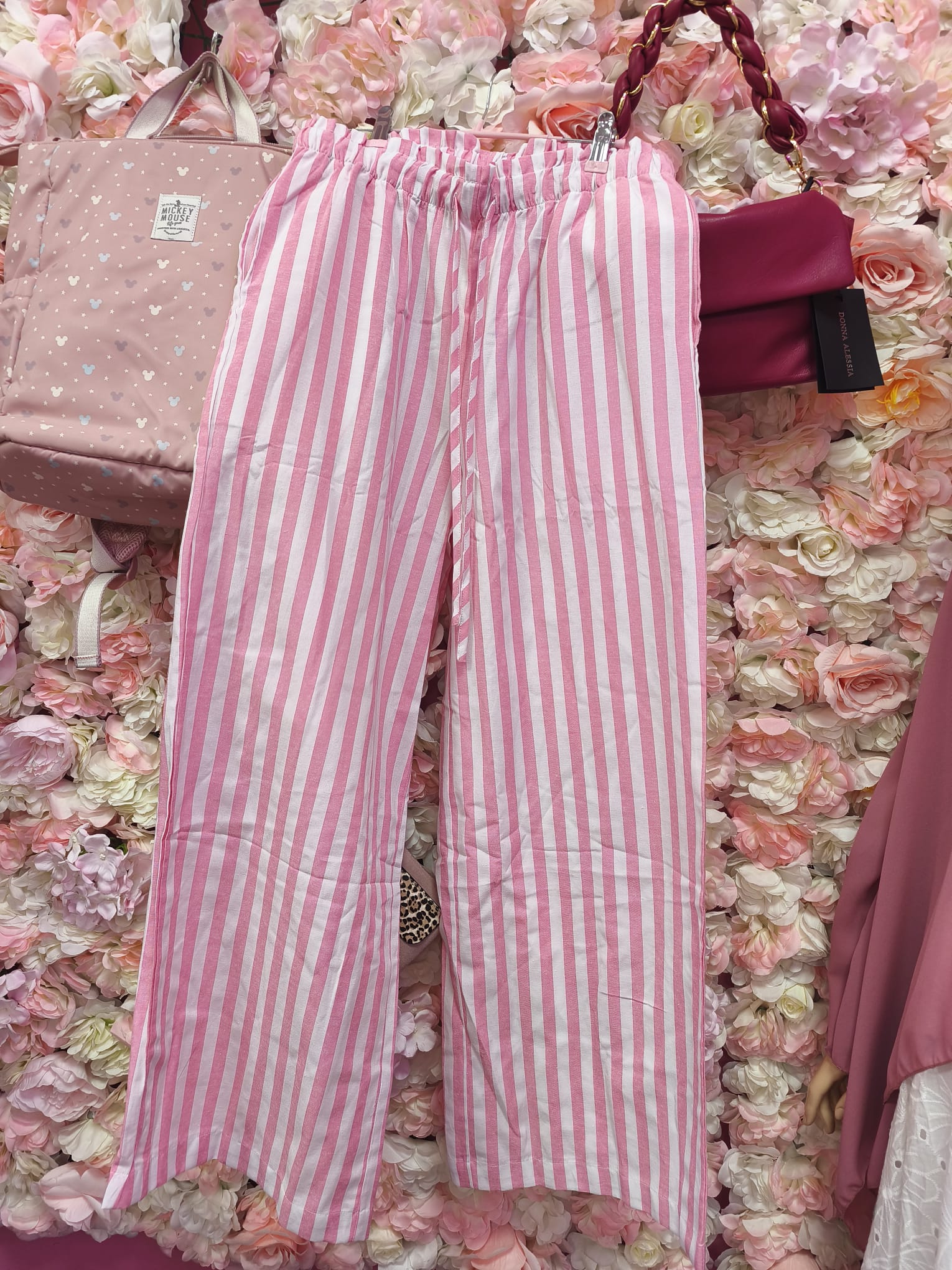 Pantalón rayas rosas y blancas - Imagen 3