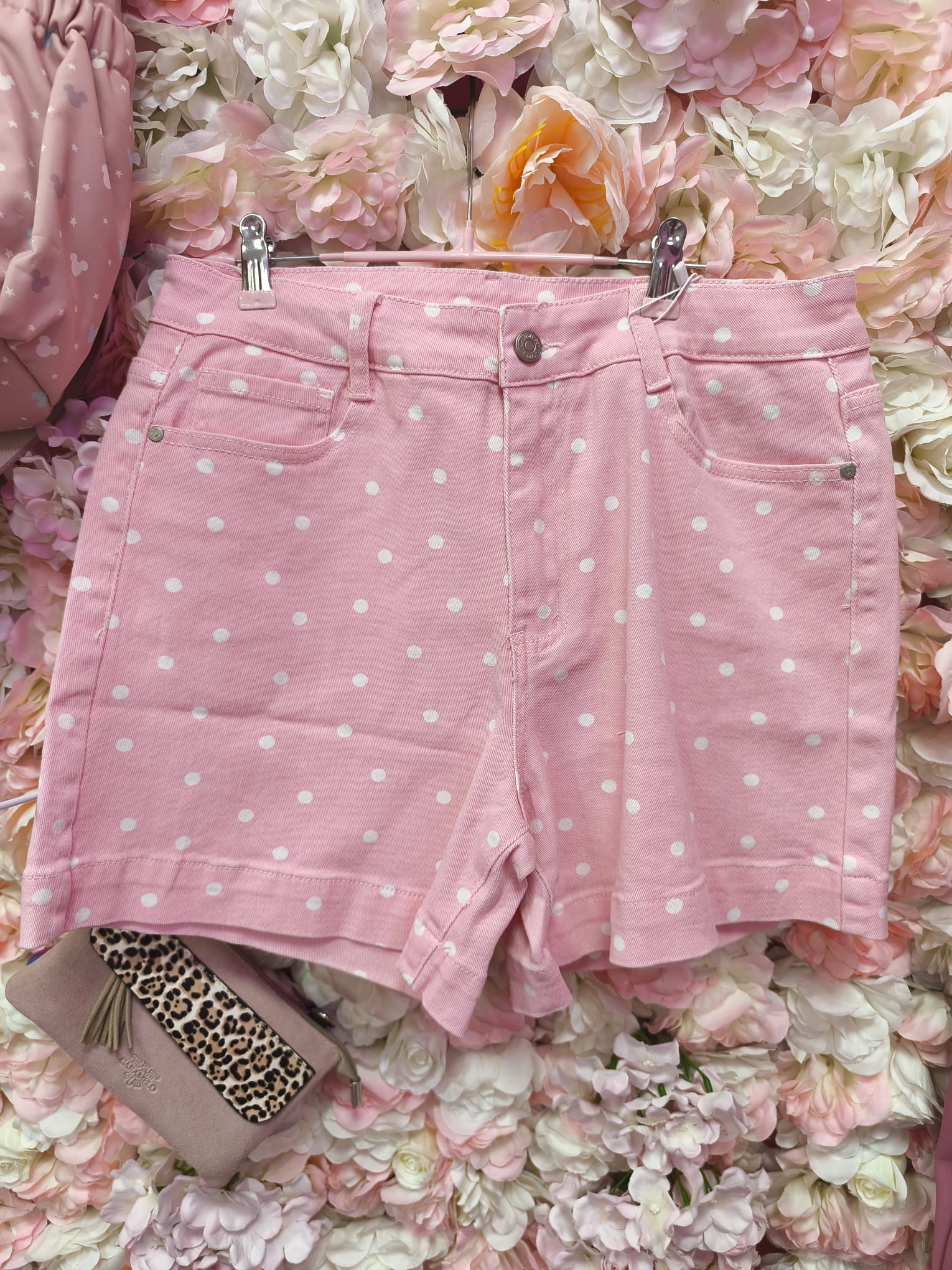 Short rosas lunares blancos - Imagen 3