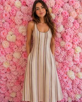 Vestido rayas amarillas
