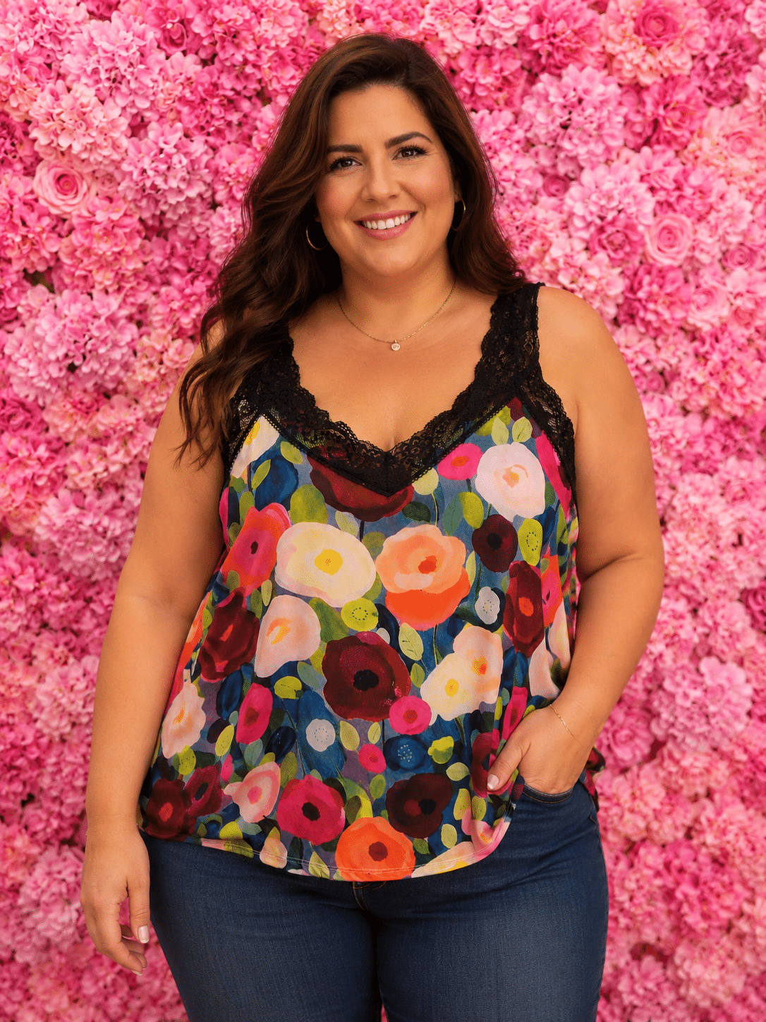 Lencera curvy flores