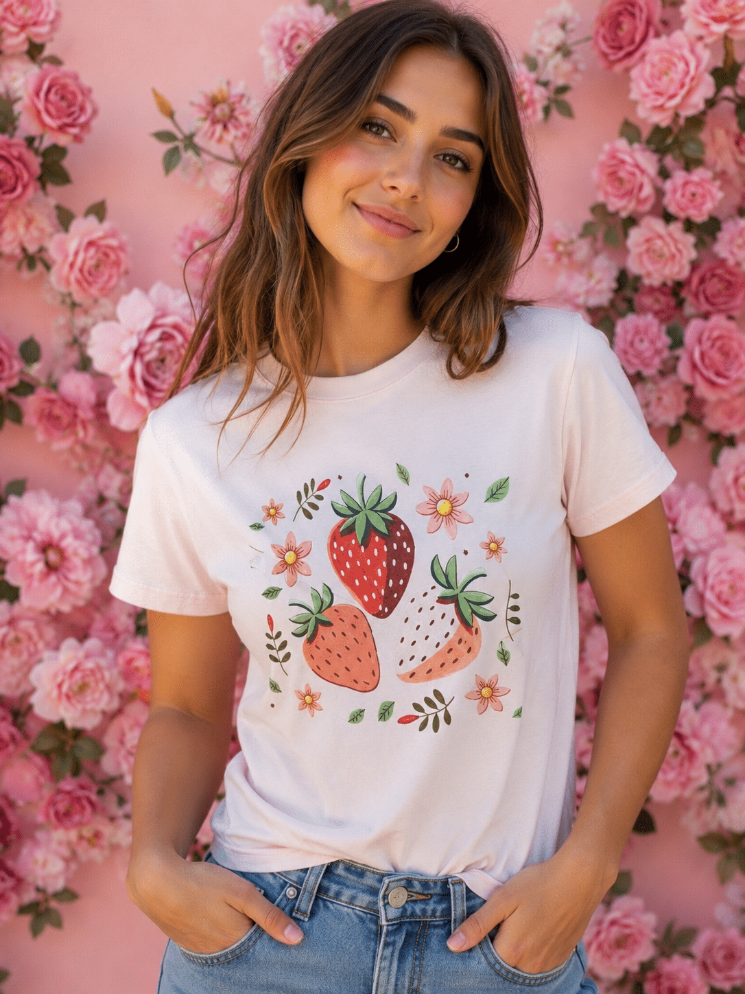 Camiseta fresas
