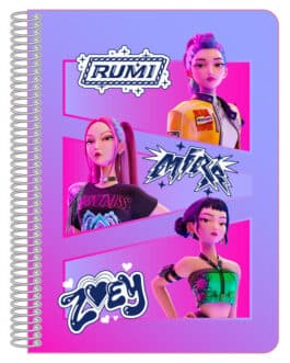 Libreta a5 lila K pop Demon Hunters