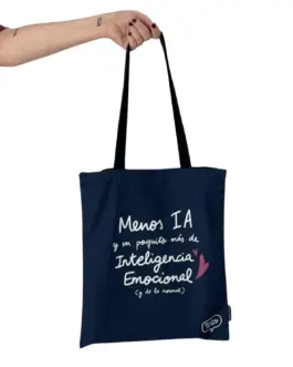 Totebag Menos IA más inteligencia emocional