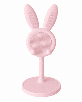 Soporte para el móvil conejo rosa