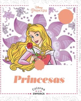 Princesas Disney colorea y enmarca