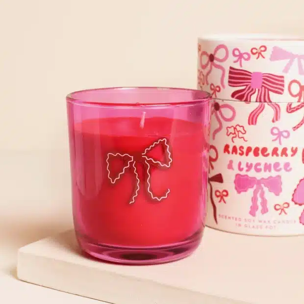 Vela raspberry lazos