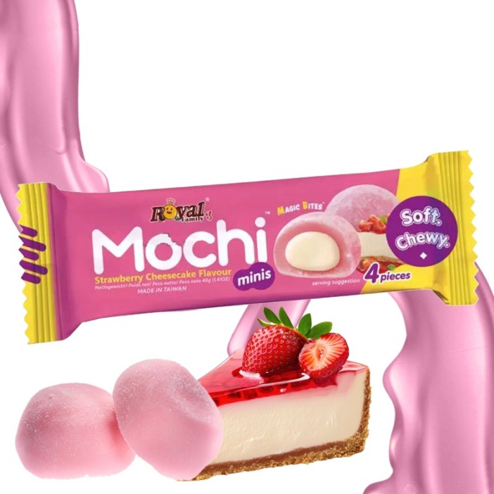 Mochis tarta de queso y fresa