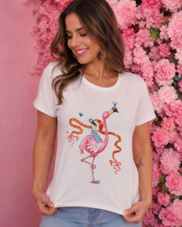 Camiseta flamenco divertido