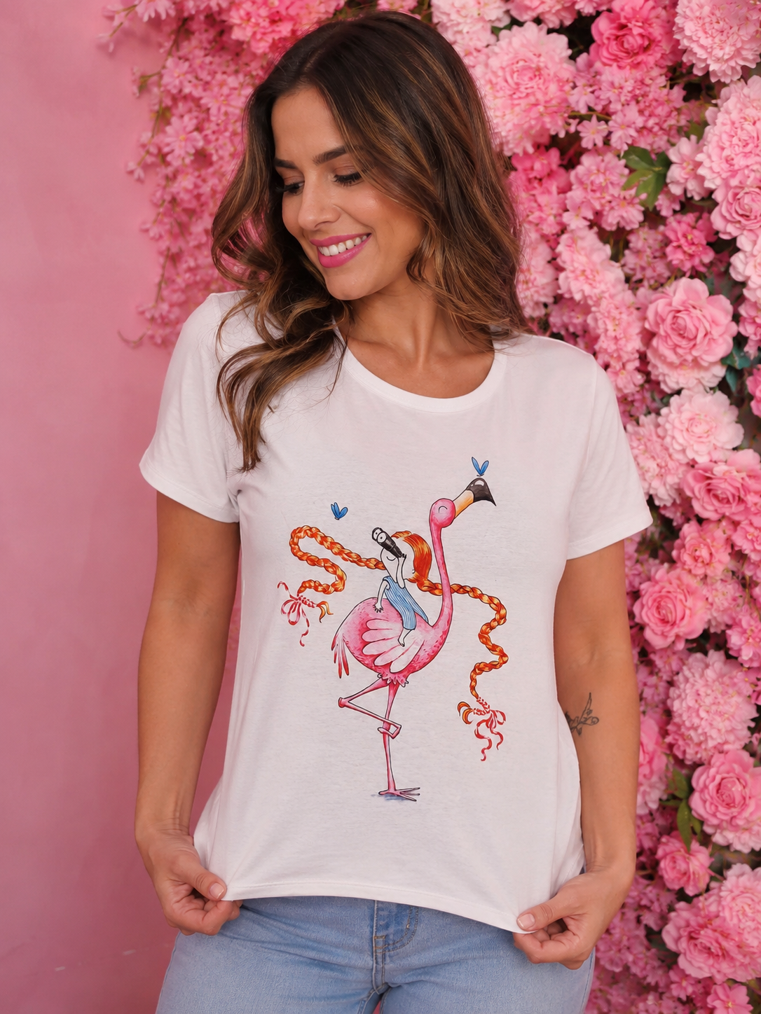 Camiseta flamenco divertido