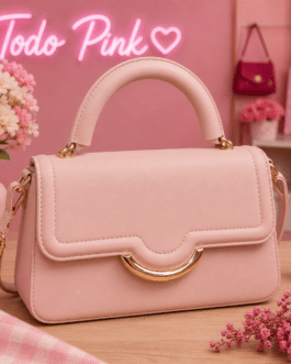 Bolso elegante fino rosa