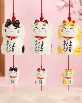 Campanillas de viento gatos japoneses