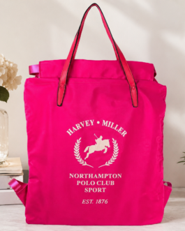 Mochila saco caballo rosa