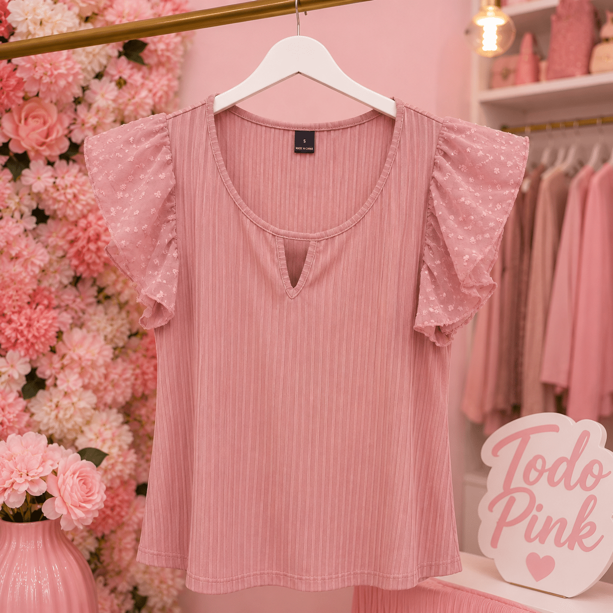 Blusa corta plumeti - Imagen 2