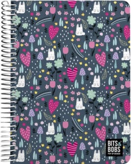 Libreta conejos en el bosque