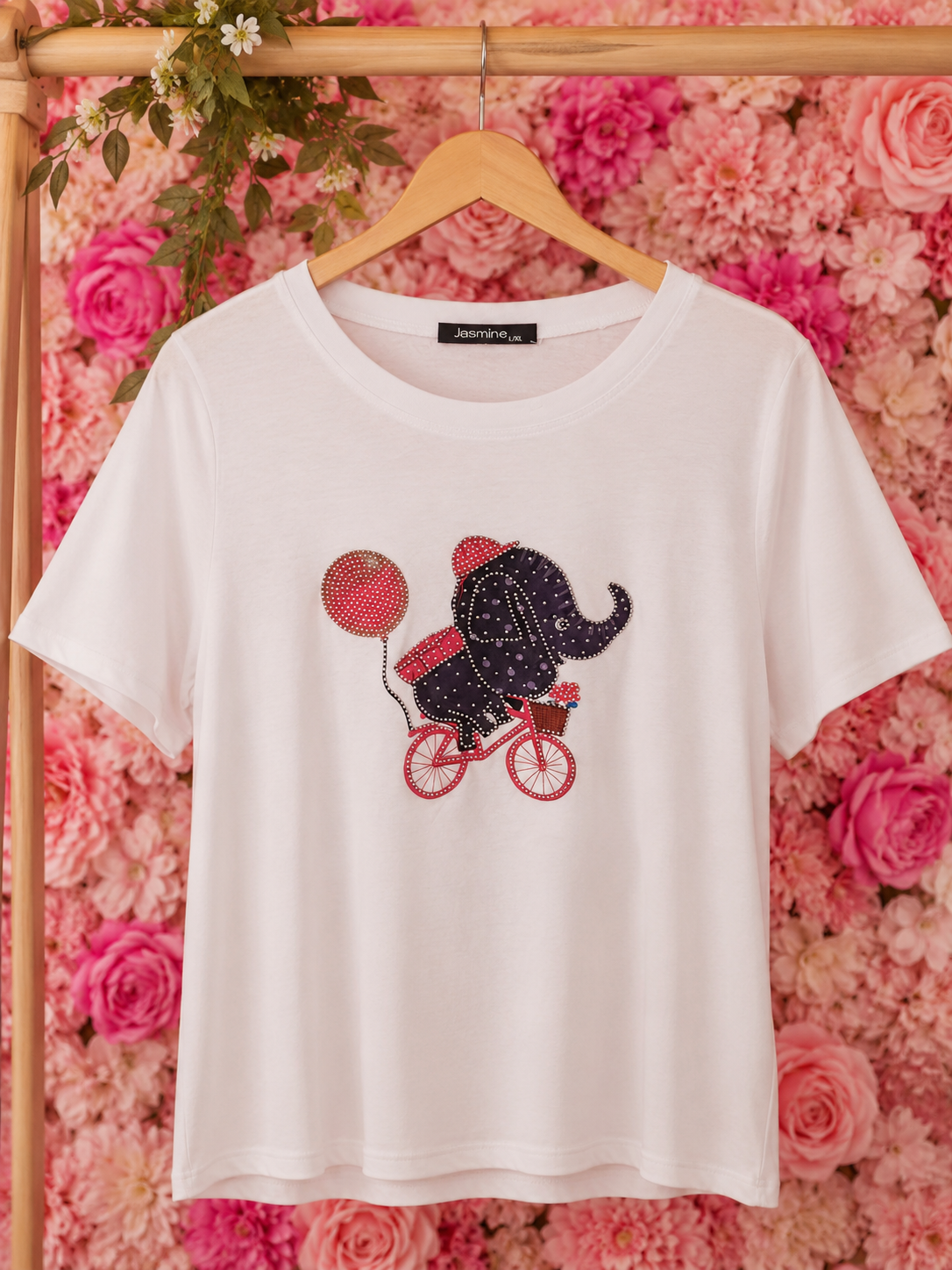 Camiseta Elefante con brillos - Imagen 2
