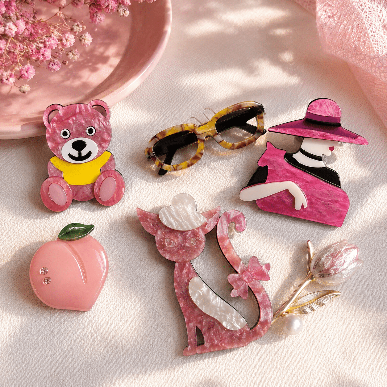 Broches decorativos de diseño