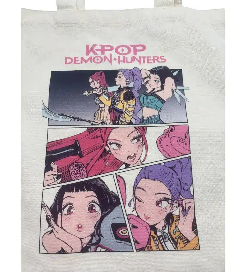 Totebag K pop demon hunters comics
