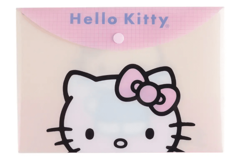Sobre cierre botón Hello Kitty