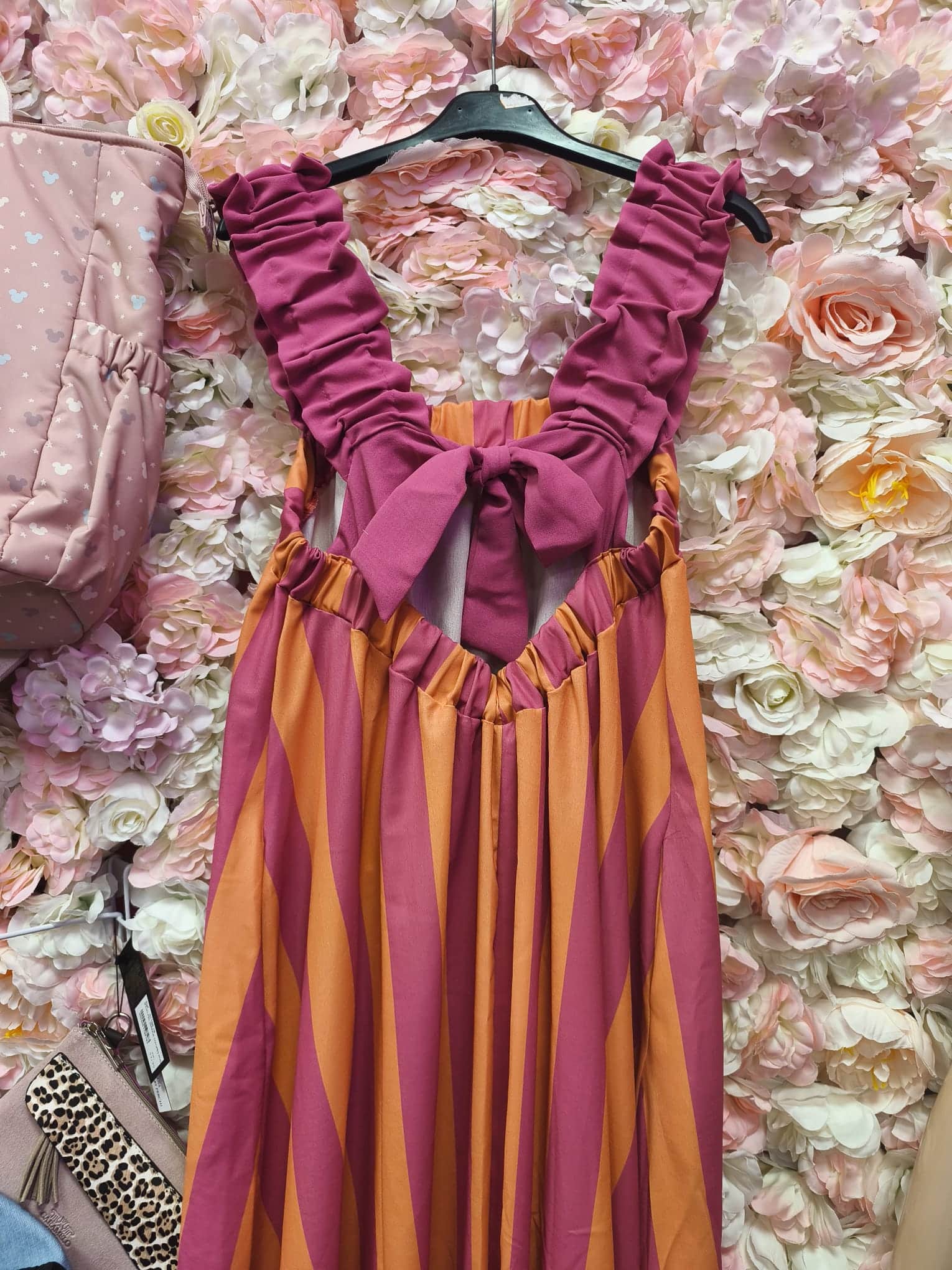 Vestido largo rayas elástico - Imagen 3