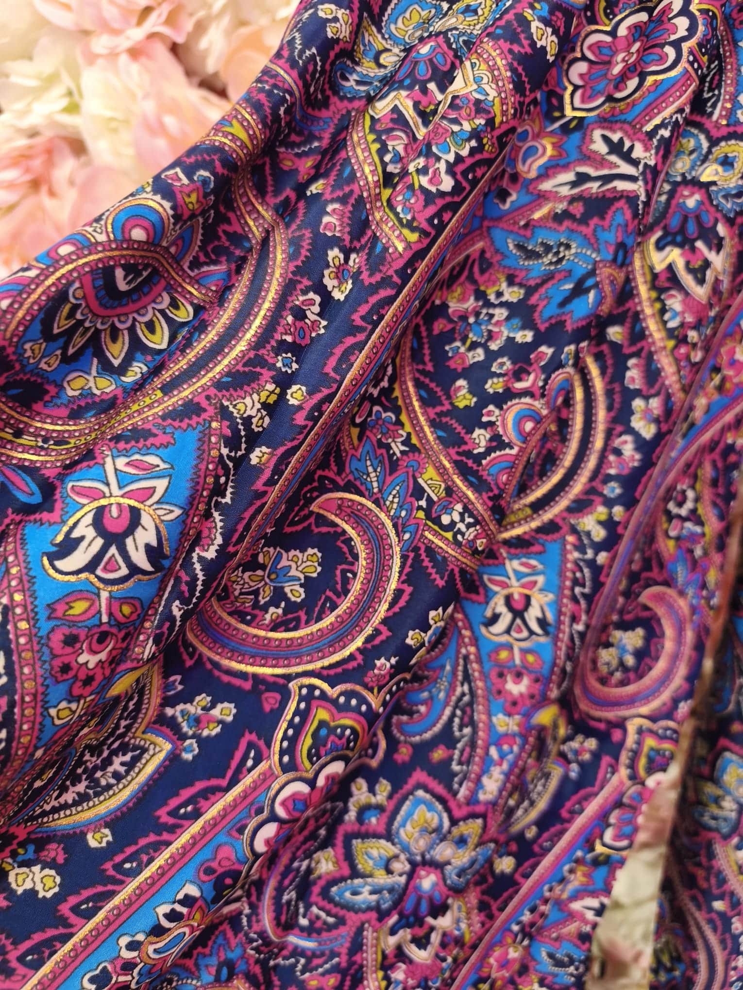 Pantalón fino ancho estampado - Imagen 6