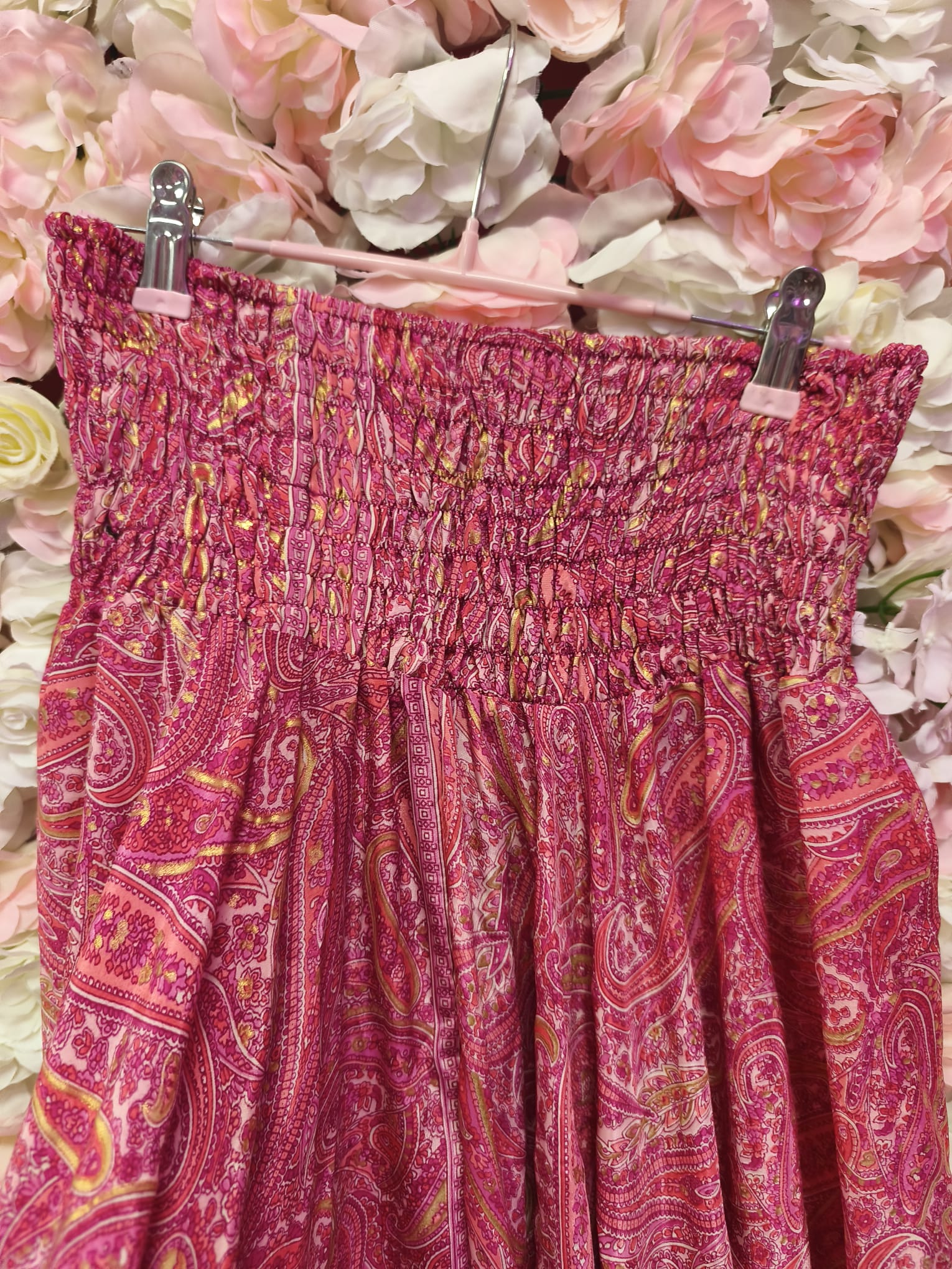 Pantalón fino ancho estampado - Imagen 2