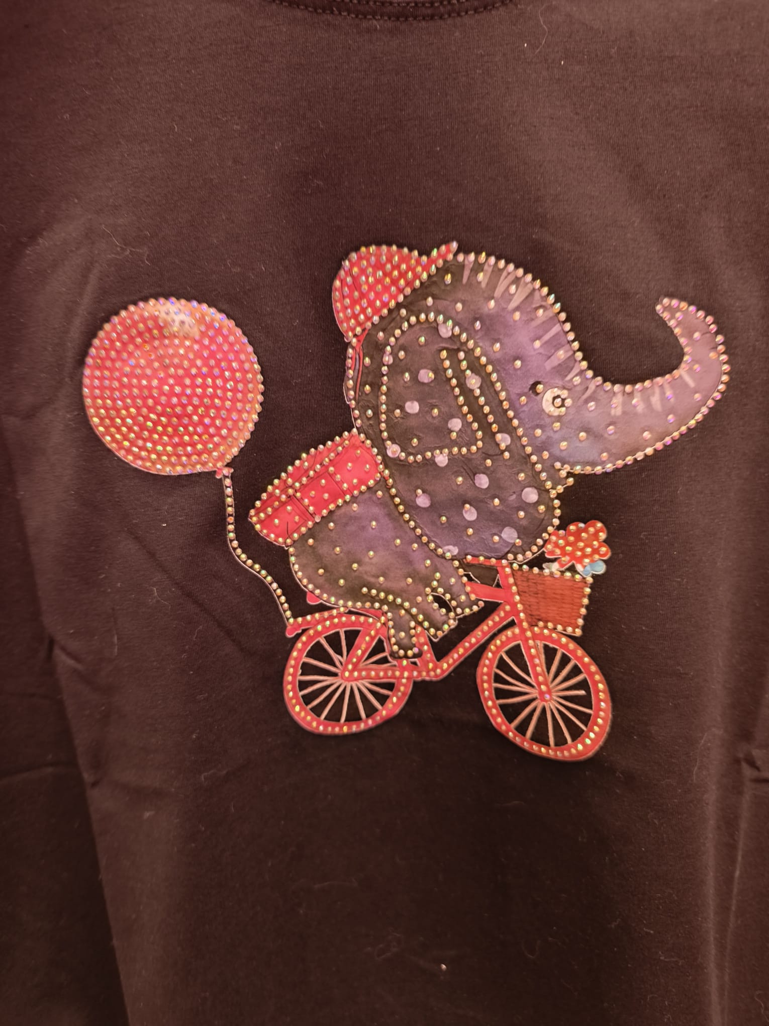 Camiseta Elefante con brillos - Imagen 3