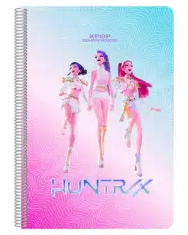 Libreta K pop Demon Hunters plata