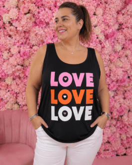 Camiseta curvy love love