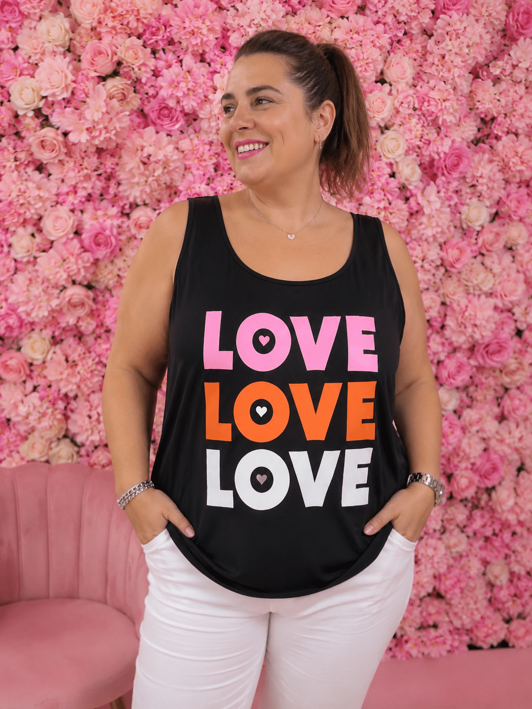 Camiseta curvy love love