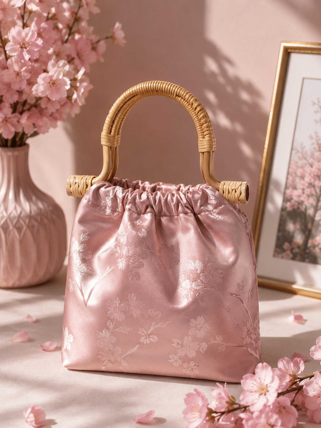 Bolso japonés asas bambú