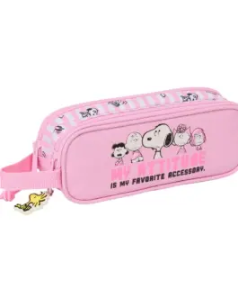Estuche Snoopy doble compartimento