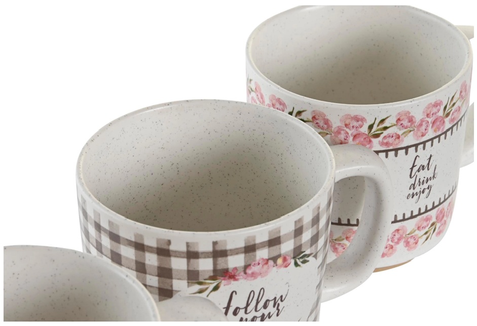 Tazas motivos florales con mensaje - Imagen 4