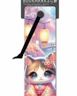 Marcapáginas gatito japonés