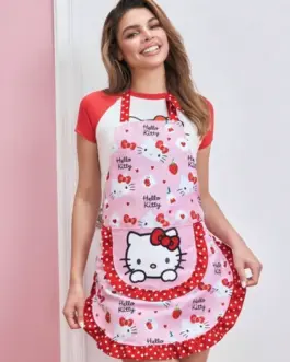 Delantal con bolsillo Hello Kitty