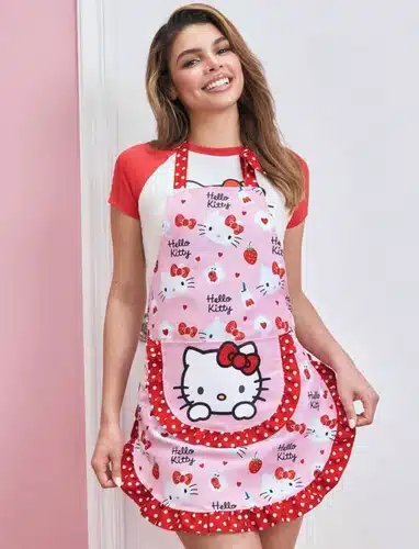 Delantal con bolsillo Hello Kitty