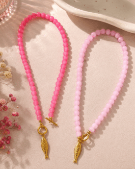 Collar perlas pescado