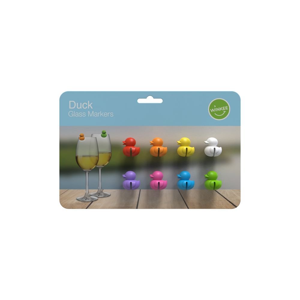Marca copas patitos de colores