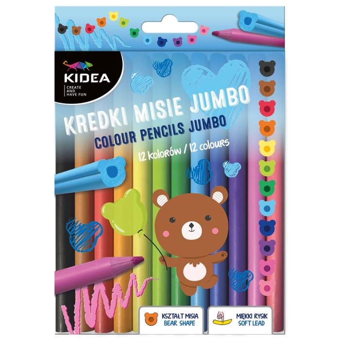 Lápices colorear jumbo con forma de oso