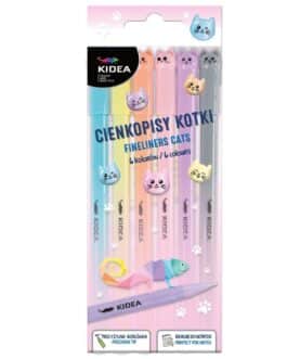 Set bolígrafos pastel gatos