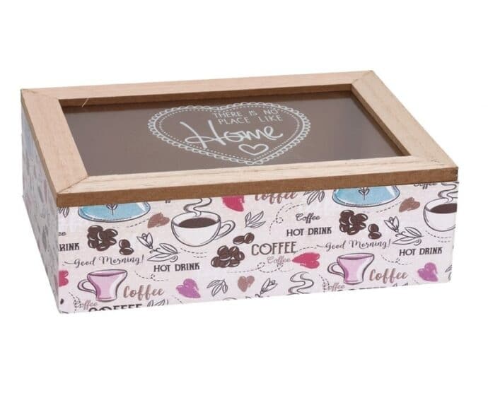 Caja madera coffee