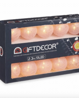 Guirnalda de Luces LED Bola Rosa 2,3 m (10 Unidades)
