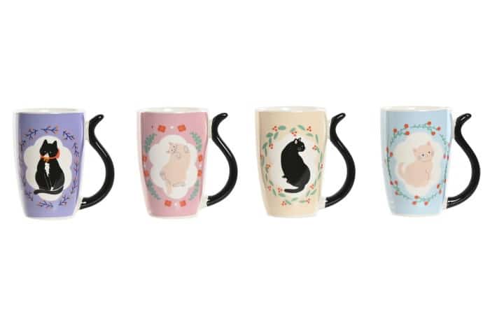 Tazas gatos asa forma de cola - Imagen 4