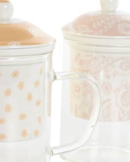 Taza de cristal infusiones